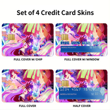 Load image into Gallery viewer, Anime No Game No Life Credit Card Skins (4-in-1 Pack)