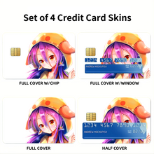 Load image into Gallery viewer, Anime No Game No Life Credit Card Skins (4-in-1 Pack)