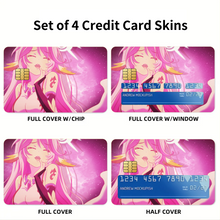 Load image into Gallery viewer, Anime No Game No Life Credit Card Skins (4-in-1 Pack)