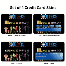 Load image into Gallery viewer, Anime One Piece Credit Card Skins (4-in-1 Pack)
