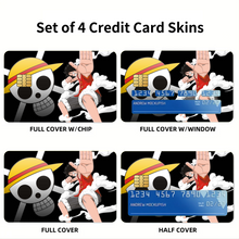 Load image into Gallery viewer, Anime One Piece Credit Card Skins (4-in-1 Pack)