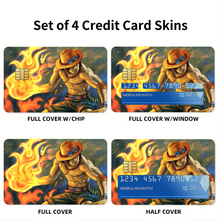 Load image into Gallery viewer, Anime One Piece Credit Card Skins (4-in-1 Pack)