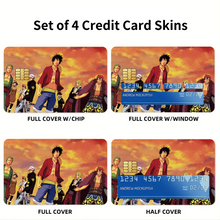 Load image into Gallery viewer, Anime One Piece Credit Card Skins (4-in-1 Pack)