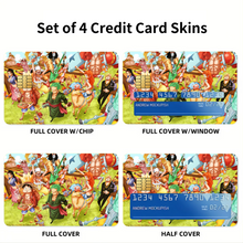 Load image into Gallery viewer, Anime One Piece Credit Card Skins (4-in-1 Pack)