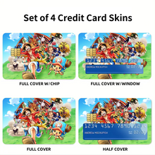 Load image into Gallery viewer, Anime One Piece Credit Card Skins (4-in-1 Pack)
