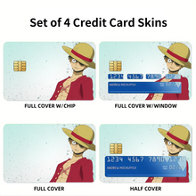 Load image into Gallery viewer, Anime One Piece Credit Card Skins (4-in-1 Pack)