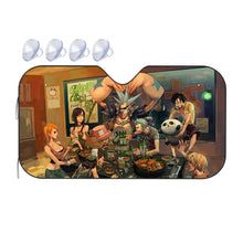 Load image into Gallery viewer, Anime One Piecer Car Sunshade