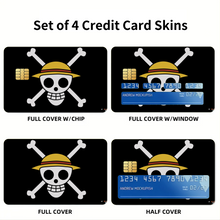 Load image into Gallery viewer, Anime One Piecer Credit Card Skins (4-in-1 Pack)