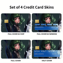 Load image into Gallery viewer, Anime One-Punch Man Credit Card Skins (4-in-1 Pack)
