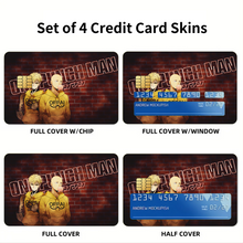 Load image into Gallery viewer, Anime One-Punch Man Credit Card Skins (4-in-1 Pack)