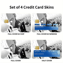 Load image into Gallery viewer, Anime One-Punch Man Credit Card Skins (4-in-1 Pack)
