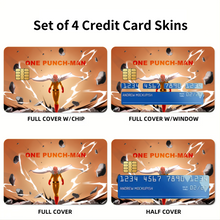Load image into Gallery viewer, Anime One-Punch Man Credit Card Skins (4-in-1 Pack)