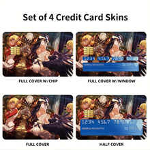 Load image into Gallery viewer, Anime Overlord Credit Card Skins (4-in-1 Pack)