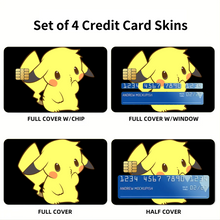 Load image into Gallery viewer, Anime Pokémon Credit Card Skins (4-in-1 Pack)