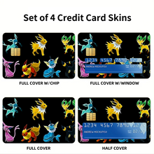 Load image into Gallery viewer, Anime Pokémon Credit Card Skins (4-in-1 Pack)