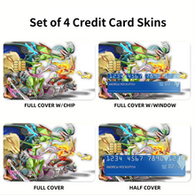 Load image into Gallery viewer, Anime Pokémon Credit Card Skins (4-in-1 Pack)