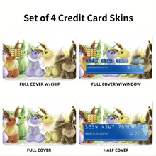 Load image into Gallery viewer, Anime Pokémon Credit Card Skins (4-in-1 Pack)