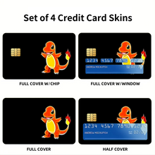 Load image into Gallery viewer, Anime Pokémon Credit Card Skins (4-in-1 Pack)