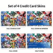 Load image into Gallery viewer, Anime Pokémon Credit Card Skins (4-in-1 Pack)