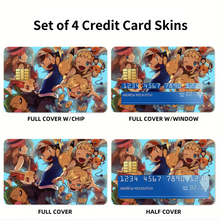 Load image into Gallery viewer, Anime Pokémon Credit Card Skins (4-in-1 Pack)