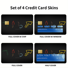 Load image into Gallery viewer, Anime Pokémon Credit Card Skins (4-in-1 Pack)