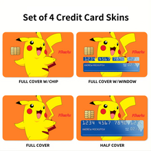 Load image into Gallery viewer, Anime Pokémon Credit Card Skins (4-in-1 Pack)