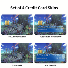 Load image into Gallery viewer, Anime Pokémon Credit Card Skins (4-in-1 Pack)