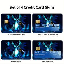 Load image into Gallery viewer, Anime Pokémon Credit Card Skins (4-in-1 Pack)