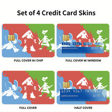 Load image into Gallery viewer, Anime Pokémon Credit Card Skins (4-in-1 Pack)