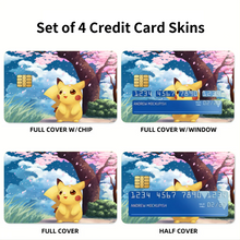 Load image into Gallery viewer, Anime Pokémon Credit Card Skins (4-in-1 Pack)