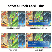Load image into Gallery viewer, Anime Pokémon Credit Card Skins (4-in-1 Pack)