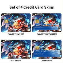Load image into Gallery viewer, Anime Pokémonr Credit Card Skins (4-in-1 Pack)