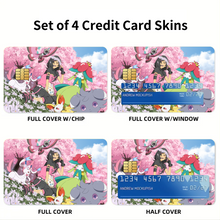Load image into Gallery viewer, Anime Pokémonr Credit Card Skins (4-in-1 Pack)