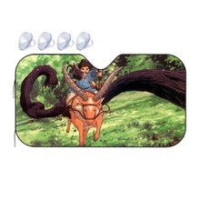Load image into Gallery viewer, Anime Princess Mononoke Car Sunshade