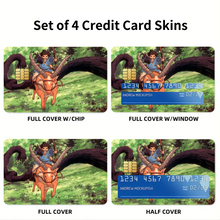 Load image into Gallery viewer, Anime Princess Mononoke Credit Card Skins (4-in-1 Pack)