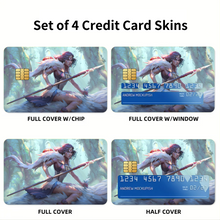 Load image into Gallery viewer, Anime Princess Mononoke Credit Card Skins (4-in-1 Pack)