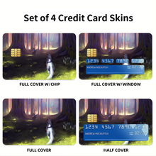 Load image into Gallery viewer, Anime Princess Mononoke Credit Card Skins (4-in-1 Pack)