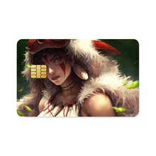 Load image into Gallery viewer, Anime Princess Mononoke Credit Card Skins (4-in-1 Pack)