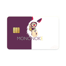 Load image into Gallery viewer, Anime Princess Mononoke Credit Card Skins (4-in-1 Pack)