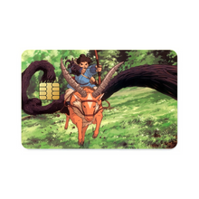 Load image into Gallery viewer, Anime Princess Mononoke Credit Card Skins (4-in-1 Pack)