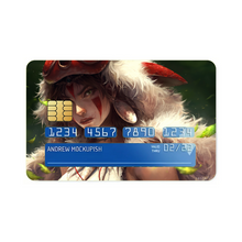 Load image into Gallery viewer, Anime Princess Mononoke Credit Card Skins (4-in-1 Pack)