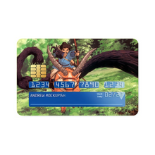 Load image into Gallery viewer, Anime Princess Mononoke Credit Card Skins (4-in-1 Pack)