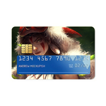 Load image into Gallery viewer, Anime Princess Mononoke Credit Card Skins (4-in-1 Pack)