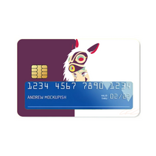 Load image into Gallery viewer, Anime Princess Mononoke Credit Card Skins (4-in-1 Pack)
