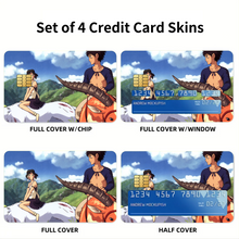 Load image into Gallery viewer, Anime Princess Mononoker Credit Card Skins (4-in-1 Pack)