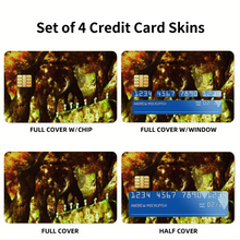 Load image into Gallery viewer, Anime Princess Mononoker Credit Card Skins (4-in-1 Pack)