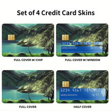 Load image into Gallery viewer, Anime Princess Mononoker Credit Card Skins (4-in-1 Pack)