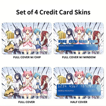 Load image into Gallery viewer, Anime Puella Magi Madoka Magicar Credit Card Skins (4-in-1 Pack)