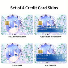 Load image into Gallery viewer, Anime Re:ZERO -Starting Life in Another World- Credit Card Skins (4-in-1 Pack)