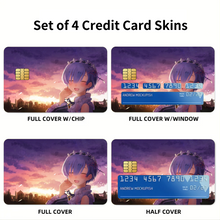 Load image into Gallery viewer, Anime Re:ZERO -Starting Life in Another World- Credit Card Skins (4-in-1 Pack)